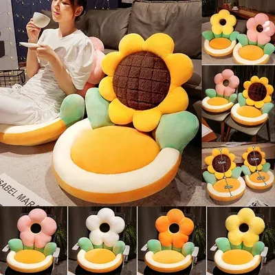 Blume Plüsch Wurf Kissen Weiche Pflanze Blume Stuhl Kissen Wohnzimmer Schlafzimmer Hause Dekorative Image