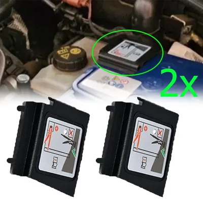 2XFür Vw Passat B8 Cc Golf 7 Mk7 Tiguan Scirocco Bora Octavia A3Q3 Auto Batterie Staub Abdeckung Positive & negative Pole Schutz Kappe
