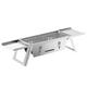 tragbarer Holzkohlegrill, kleiner Grill für den Außenbereich, zusammenklappbarer Grill aus Edelstahl 304 für Camping, Garten, Boot