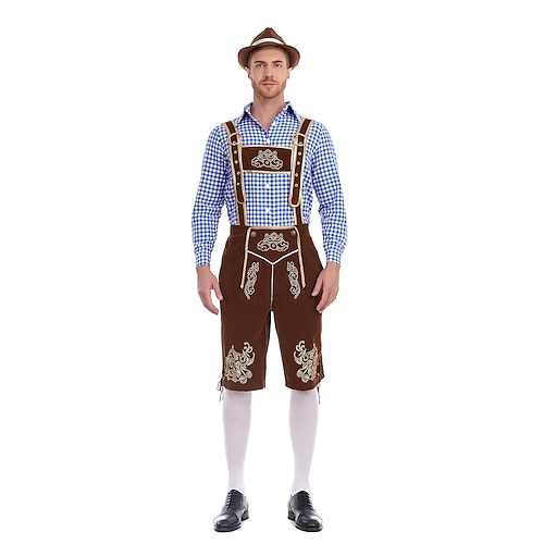 Oktoberfest / Bier Karneval Cosplay Kostüm Cosplay Erwachsene Herren Oktoberfestbier Party Einfaches Karnevalskostüm Verkleiden Image