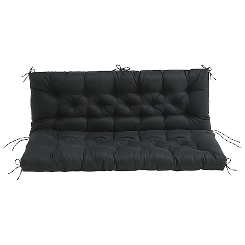 Schaukelkissen für die Veranda, Terrassenkissen, wasserdichte 2-3-Sitzer-Schaukelstuhlkissen für Gartenmöbel, dicke 4-Zoll-Schaukelkissen für den Außenbereich, für den Terrassengarten im Freien Image