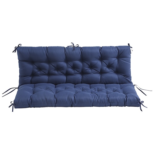 Schaukelkissen für die Veranda, Terrassenkissen, wasserdichte 2-3-Sitzer-Schaukelstuhlkissen für Gartenmöbel, dicke 4-Zoll-Schaukelkissen für den Außenbereich, für den Terrassengarten im Freien Image