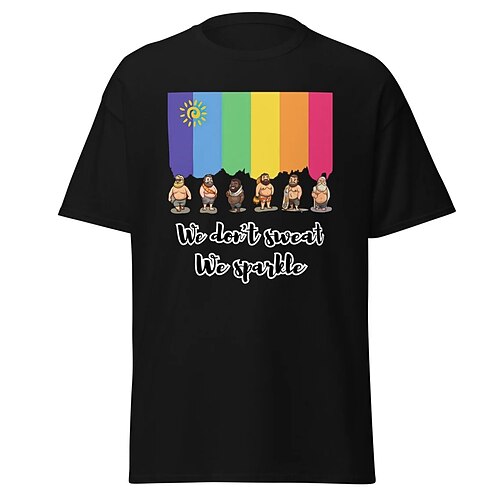 Stolz T-Shirt Ärmel T-Shirt Pride-Shirts Bär LGBTQ Grafik für Paar Herren Damen Erwachsene Heißprägen für Maskerade Pride Parade Pride-Monat Image