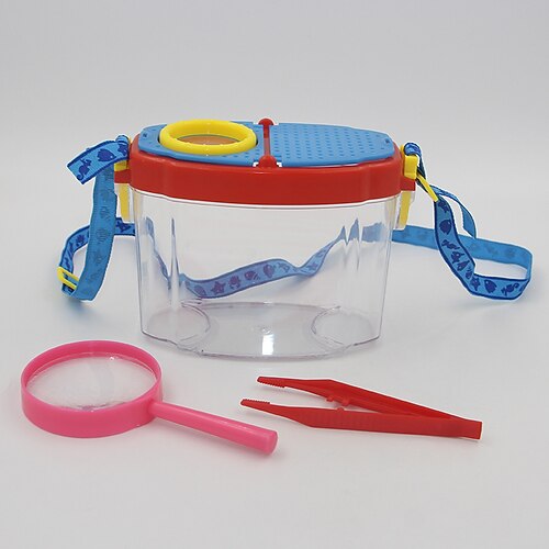 Transparente Hand-Insektenbox für Kinder im Freien, Lupe, kleine Insektenfütterungs-Beobachtungsbox, pädagogisches Spielzeug Image