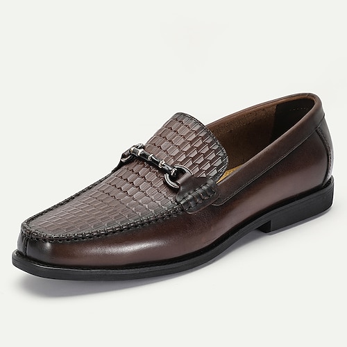 Herren-Loafer aus hochwertigem rotem Krokodilleder mit Horsebit-Detail für luxuriöse Freizeit- und Abendgarderobe Image