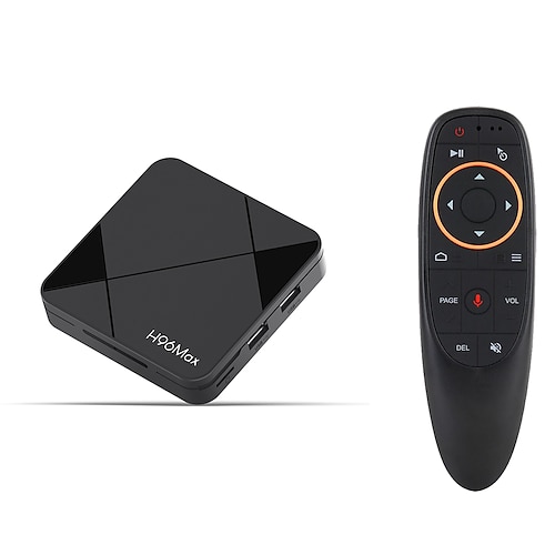 h96max Android-TV-Box mit 4K Ultra HD, WLAN 6, Bluetooth 5.4, USB 3.0 – intelligenter Mediaplayer für Streaming, Gaming, Screencast und Heimkino Image