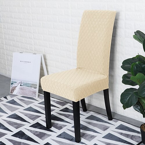 2 Stück Stretch-Esszimmerstuhl-Bezüge, Schonbezug für Esszimmerpartys, elastischer Anti-Staub-Sitzbezug für Hotel, Büro, Zeremonie, Bankett, Hochzeitsfeier Image
