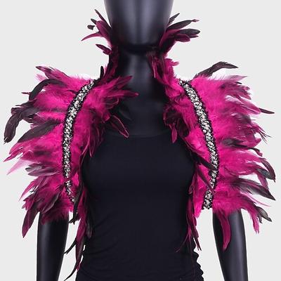 Drag Queen Stolz Federumhang Bolero Erwachsene Unisex Lässig Pride Parade Pride-Monat Halloween Karneval Einfaches Karnevalskostüm Image