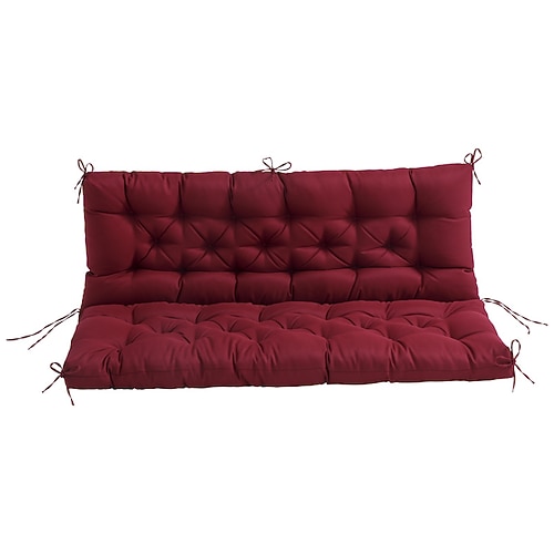 Schaukelkissen für die Veranda, Terrassenkissen, wasserdichte 2-3-Sitzer-Schaukelstuhlkissen für Gartenmöbel, dicke 4-Zoll-Schaukelkissen für den Außenbereich, für den Terrassengarten im Freien Image