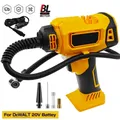Adatto per DeWALT Compressore d'aria a batteria Gonfiatore automatico per pneumatici Pompa elettrica a batteria con manometro digitale per bici da auto