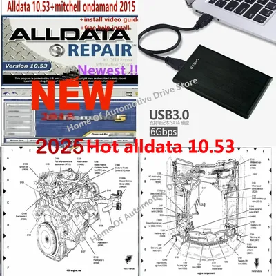 2025 Hot alldata 10.53 software auto repair software All data car software with Wiring diagram