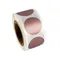Autocollants Ronds Or Rose à Gratter, 1 Pouce, pour Bricolage, Étiquette Manuelle, Bande Rayée Faite