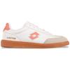 Sneaker LOTTO, Gr. 36, weiß, papaya, Synthetik, unifarben mit Farbeinsatz, sportlich, Schuhe, - in Kinder- und Kleinkinder-Größen erhältlich
