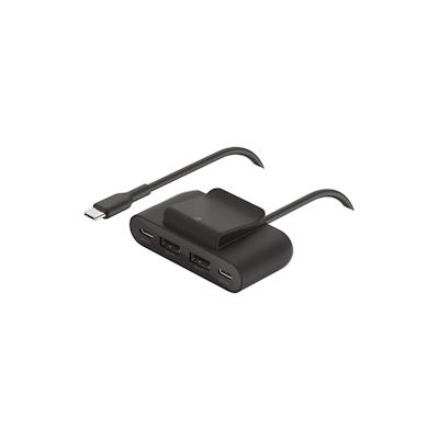 Belkin 4-Port USB-Splitter 2x USB-C,2xUSB-A, max.30 W, schwarz Image