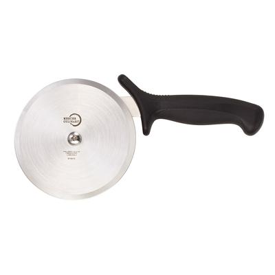 Mercer Culinary M18615BK 5" Pizza Cutter w/ Black Santoprene/Polypropylene Handle, High Carbon Japanese Steel