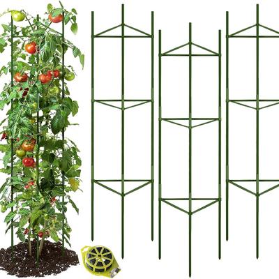TEMU Tomato Support Tomato Planting Rack Cucumber, Luffa And Pepper Eggplant Planting Rack Climbing Frame Plant Support Set Image