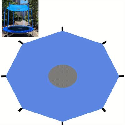 TEMU 1pc Trampoline Sunshade, Trampoline Cover 6ft 8ft 10ft 12ft 14ft 16ft Uv Protection Waterproof Trampoline Sunshade, Trampoline Sunshade Accessories For Trampoline Outdoor Cover Image