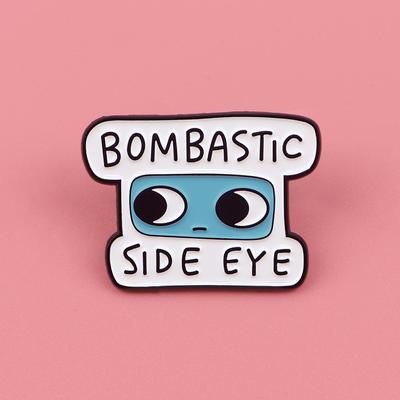 "TEMU 1pc Cute Alloy Enamel Pin, "bombastic " Design, Thanksgiving & Christmas Lapel Brooch For Backpacks, Bags, Cool Accessory, Ideal Gift For" Image
