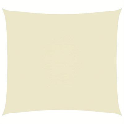 TEMU Cream Rectangular Sunshade Sail, 3.5x4.5 Meters, Oxford Fabric, 81-90% Shade Rate, Outdoor Shelter For Garden, Patio, And Balcony, Sun Shades For Patios And Decks Image