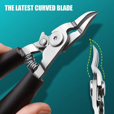 TEMU Professional Stainless Steel Nail Clippers - Precision Trimming For , Ingrown Toenails & Fingernails - Odorless Manicure & Pedicure Tool Image