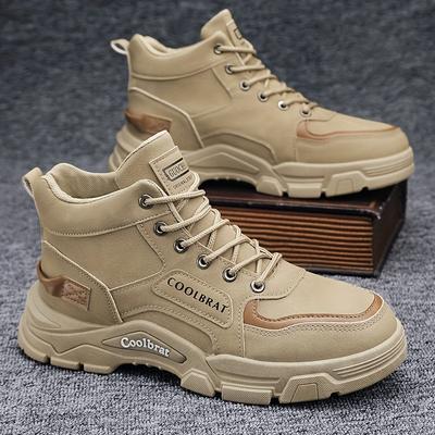 TEMU Men's Hiking Boots Comfortable Shock Absorption Walking Mountaineering -country Wear-resistant Versatile Casual Sports Shoes
