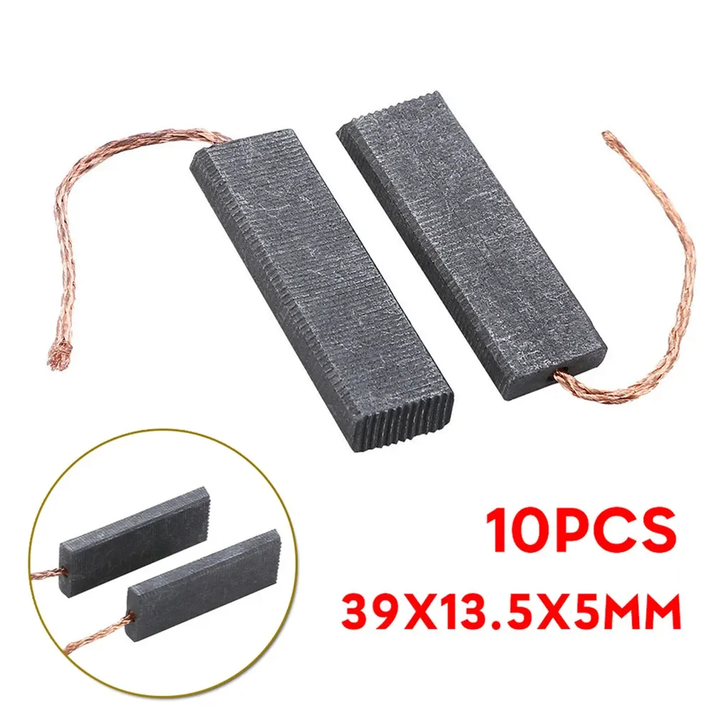 10pcs Super Carbon Brushes Graphite Indoor Outdoor Motor 39*13.5*5mm 70mm Accessories Replacement Washing Machine For Siemens