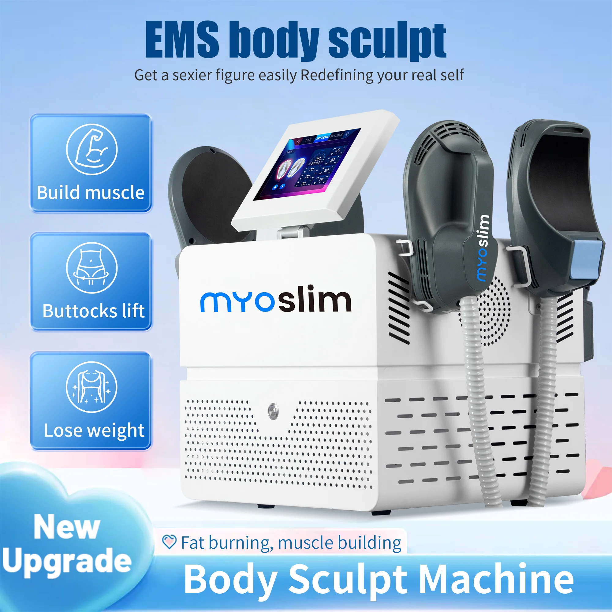 Professionelle Nova EMS RF Neo 6500 W High Power 4 RF Griffe Hi-emt Ems Boby Sculpt Boby Muscle Stimulieren Meistverkaufte Ems Maschine Image