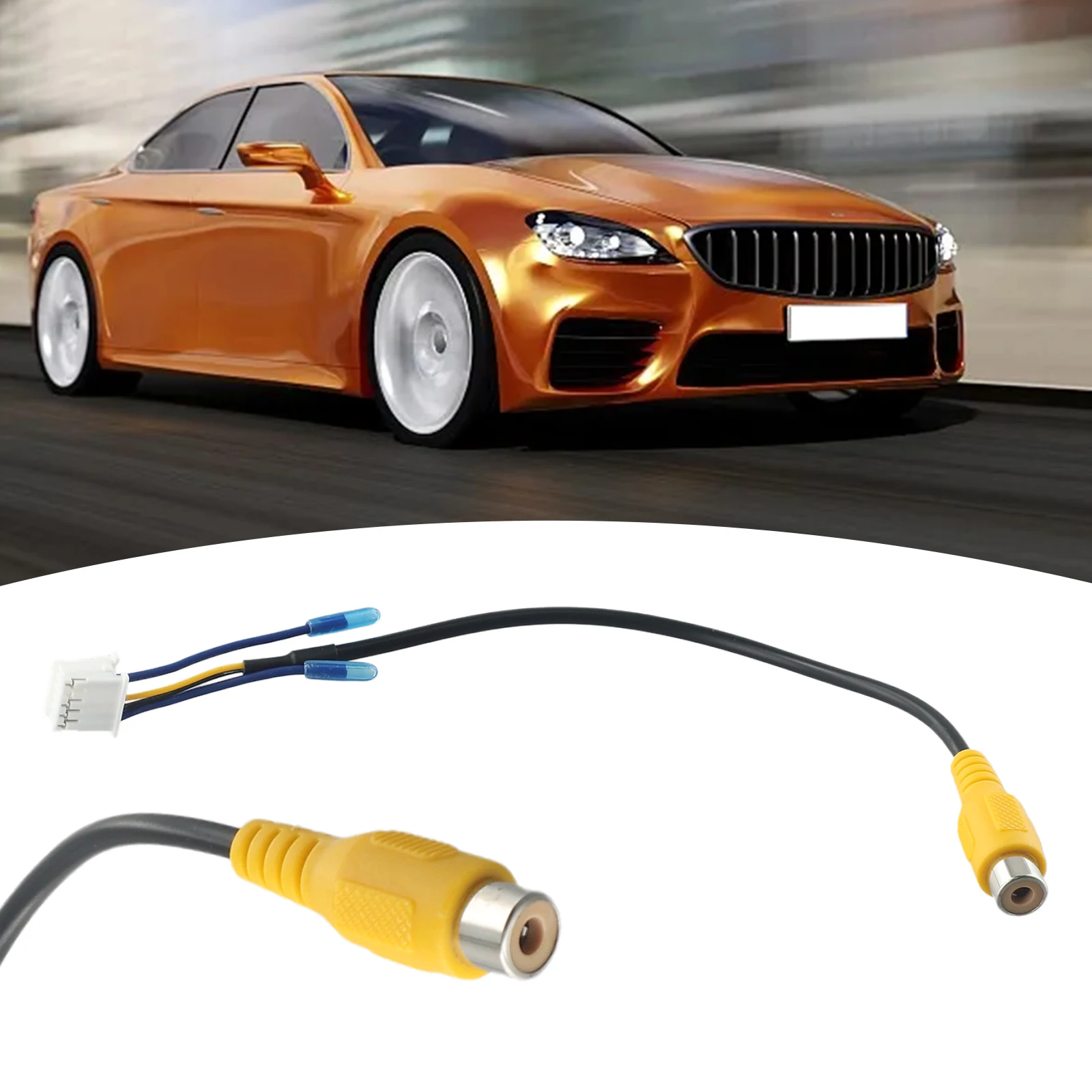 10pin rearr vieww backupp cameraa kabel adapter rca für auto stereo android radio dvd player autozubehör interne ersatzteile