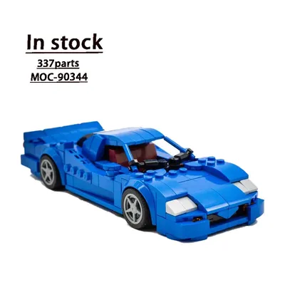 MOC-90344R390 GT1 Straßenauto SupercarSplicing Montage BausteinmodellMOCCreative Bausteinmodell Image