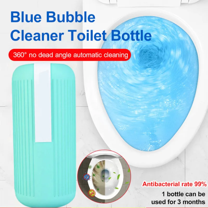Toilettenschüsselreiniger Toilettenschüssel Deodorant Magic Box Gel Blue Bubble Urin Schaum Entfernung Geruch Image