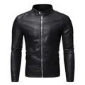 DIANRUO Giacca da uomo in pelle PU Giacche da uomo Autunno Inverno Caldo nero Capispalla da esterno Cappotti 5XL Plus Szie │токуртка муж......