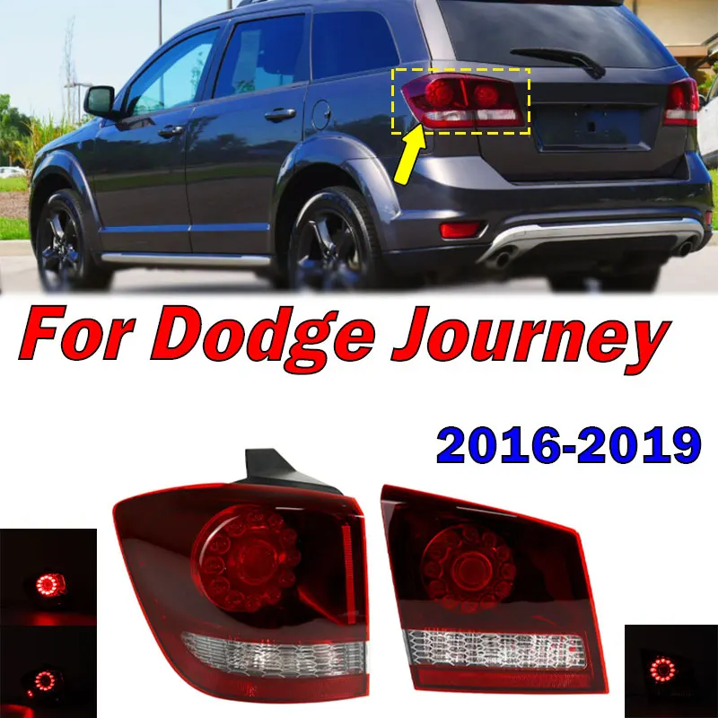 Per Dodge Journey JCUV 2016 2017 2018 2019 Auto Fanale posteriore Freno Indicatore di direzione Lampada Avvertimento Luce freno Fanale posteriore Montaggio