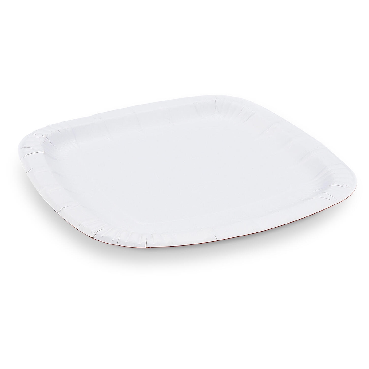 1000x BIONATURE Pappteller quadratisch weiß 24 x 24 cm Image