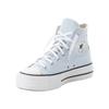 Sneaker CONVERSE "CHUCK TAYLOR ALL STAR LIFT PLATFORM", Gr. 38, blau supermoon, natural ivory, Leder, sportlich, Schuhe