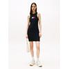 Minikleid TOMMY JEANS "TJW FLAG SWEATER MINI DRESS EXT", Damen, Gr. XS (34), N-Gr, schwarz, Jersey, Obermaterial: 88% Viskose, 12% Polyester, unifarben, casual, Langarm, Kleider
