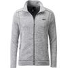 Strickfleecejacke DEPROC ACTIVE "KIRKVALE X MEN", Herren, Gr. M (50), grau (hellgrau), 100% Polyester, casual, bequem, Langarm gerader Abschluss mit Gummizug, Jacken, auch in Großen Größen erhältlich