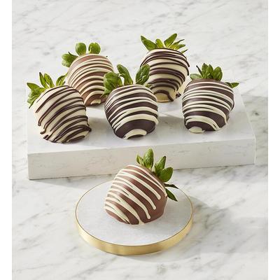 Harry & David® Belgian Chocolate Hand-Dipped Strawberries Medley - 6 Count, Family Item Food Gourmet Candy Confections Coated Fruits Nuts, Gifts