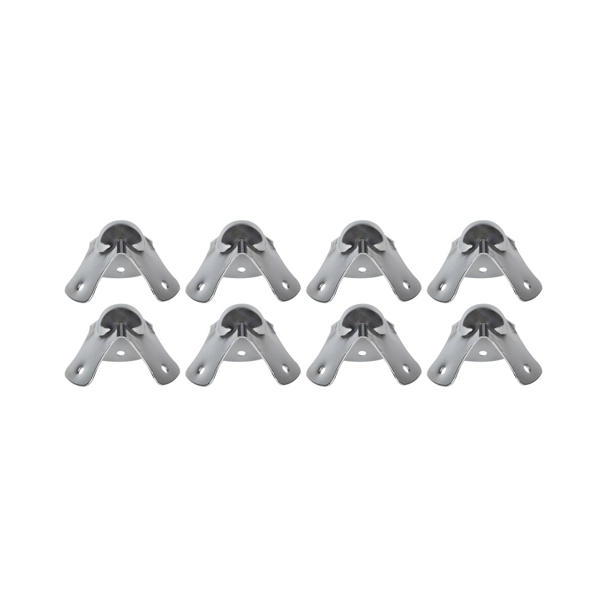 HMF 14950-09 Kugelecken Eckenschutz aus verzinktem Stahl, 8 Stück, 44 x 44 x 30 mm, Silber Image