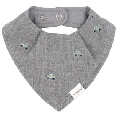 maximo - Baby's Tuch Musselin Stick Futter - Halstuch Gr 1 grau Image