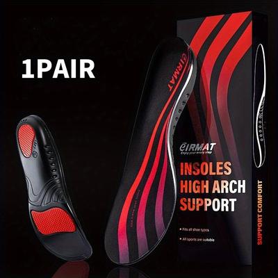 TEMU 1 Pair Unisex Adult Heavy-duty Molded Arch Support Insoles - Shock-absorbing Tpu, , For Walking, Running, Standing - Foot & Posture Support