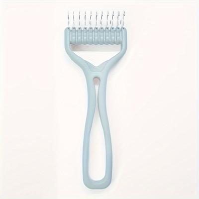 TEMU Rake For , Dematting Comb With Extra Wide Double-sided Stainless Steel Teeth For Detangling, Deshedding, Brushing, Thinning & Removing Shed Fur, Knots, Mats, And In Pets Image