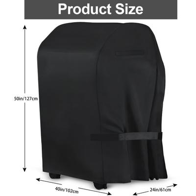 TEMU 1pc Heavy-duty Oxford Cloth Bbq Grill Cover - Windproof & Uv-resistant, Fits Most Brands Including , , , For , And More, Ideal For Outdoor Barbecue On Any Garde Image