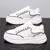 Frauen männer Turnschuhe Casual Sport Schuhe Leichte PU Leder Atmungsaktive Schuh Herren Flache Weiße Tenis Schuhe Zapatillas Hombre