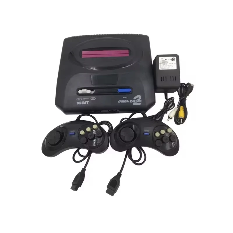 Retro-16-Bit-Spielekonsole für die Sega Mega Drive 2 altmodische MD-Spielekonsole (einschließlich 5 verschiedenen Spielen). Image
