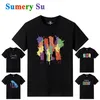 T Shirts Männer Kurze Neue Mode 2025 Oansatz Schlank Schwarz Hülse T-Shirt Männliche Kleidung Casual Tee Shirt 31 Stile Plus größe M-6XL