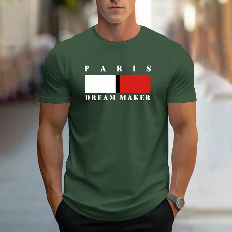 Einfache Mode Buchstaben T Shirts Für Männer Trend Sommer Streetwear 3D Gedruckt Kurzarm T-shirts Coole Übergroßen Hip Hop Tees