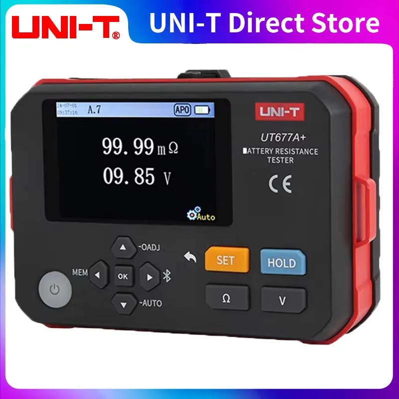 UNI-T UT677A+ Kfz-Batterietester, Ladebatterie, interner Widerstandstester, Gesundheitsprüfung von Haushalts-Lithiumbatterien Image