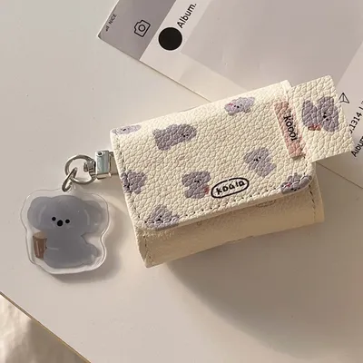 Cartoon Koala Tier Leder 3D Kopfhörer Fall drahtlose Bluetooth-Ladebox für Apple Airpods 3 Pro 2. 1 2 Headste Abdeckung Image