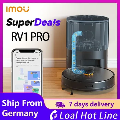 IMOU RV1 Pro Roboter-Staubsauger, Roboter-Staubsammelung, selbstleerend, starke Saugkraft, Image