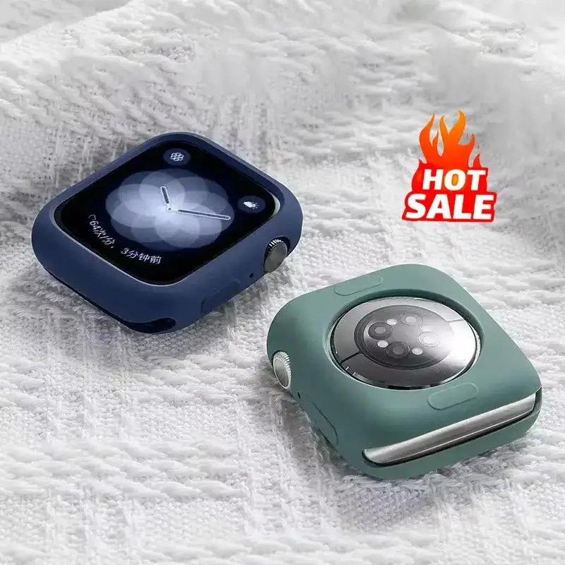 Silikon-Süßigkeitshülle für Apple Watch Serie 10, 42 mm, 46 mm, Abdeckungsschutzhülle für Apple Watch Serie 9, 8, 7 Ultra-Zubehör Image